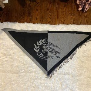 Authentic Burberry Black and Grey Cape